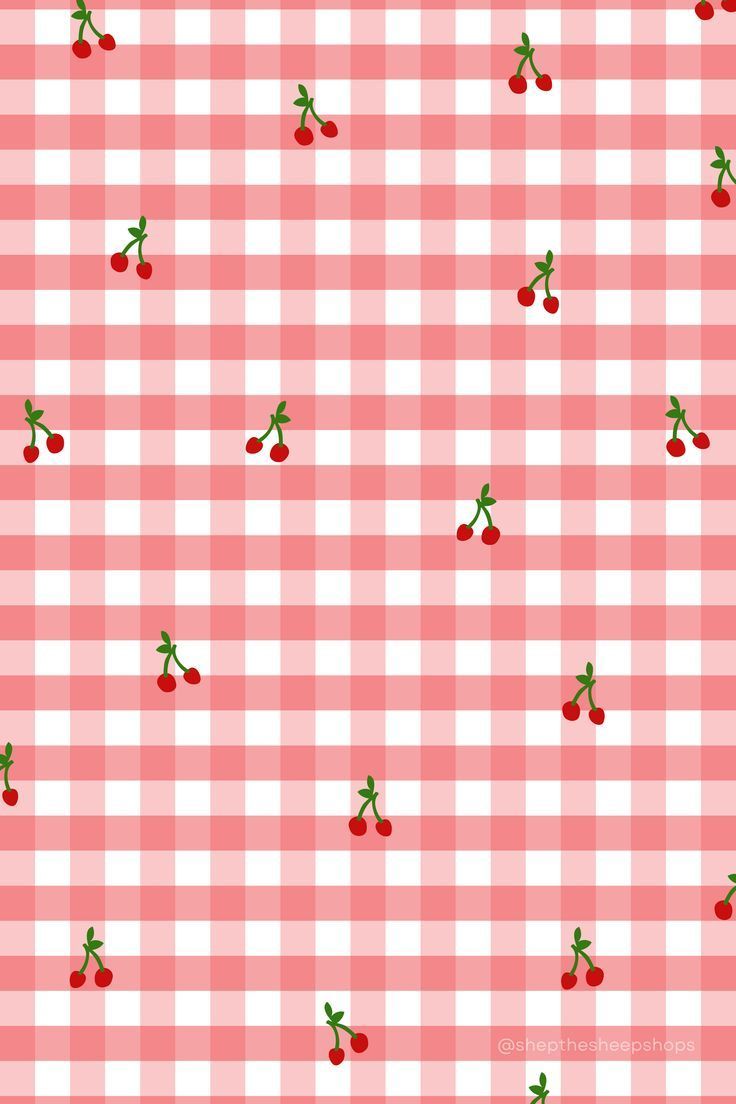 Check Cherry Curtain